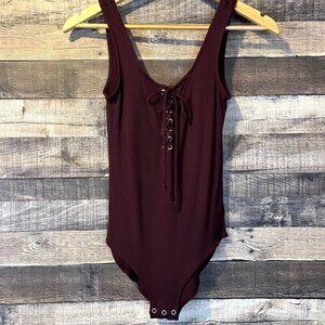 American Eagle Outfitters Burgundy Bodysuit